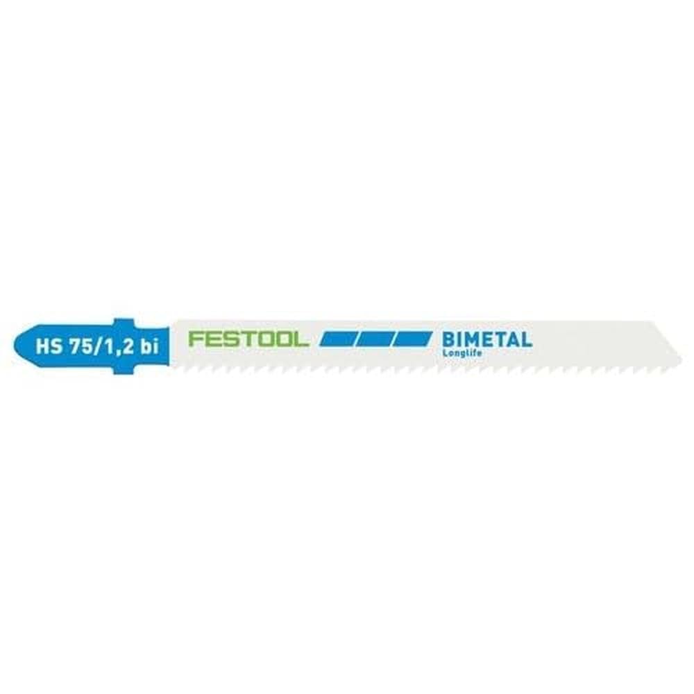 Festool 204270 5pk Jigsaw Blade METAL STEEL / STAINLESS STEEL HS 75/1,2 BI/5