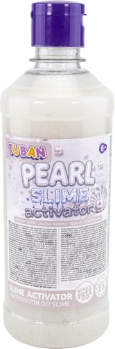 TUBAN Aktivator für Slime 500 ml, Schleimaktivator Kinder, Perlmutt Weiß
