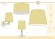 Dalber Kinder Tischlampe Nachttischlampe kinderzimmer Star Light Sterne Gelb, 82211A, E14