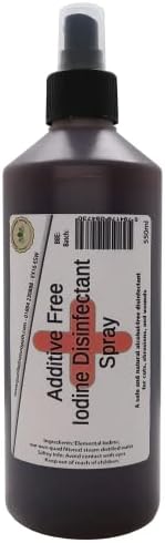 Iodine Disinfectant Spray 550ml - All Natural Additive Free - For Human and Animal Use