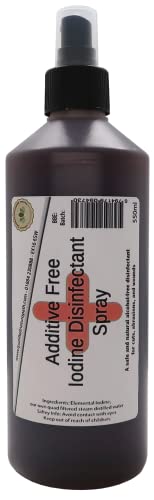 Iodine Disinfectant Spray 550ml - All Natural Additive Free - For Human and Animal Use