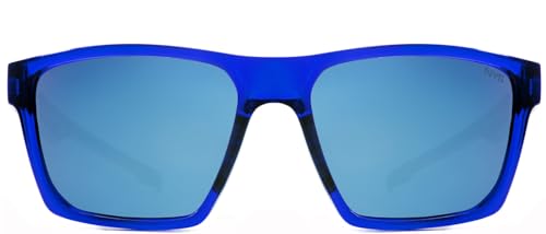 NYS Collection Premium Polarized Sporty Sunglasses - Lightweight Durable UV400 Protection Square Frame for Men & Women (Blue)