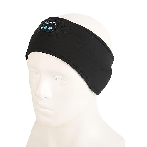 Haofy Bandeau de Musique de Sport sans Fil, écouteurs BT Légers pour Le Jogging, Le Sommeil et la Méditation, 16 Pouces, Lavables (Black) – vue 6