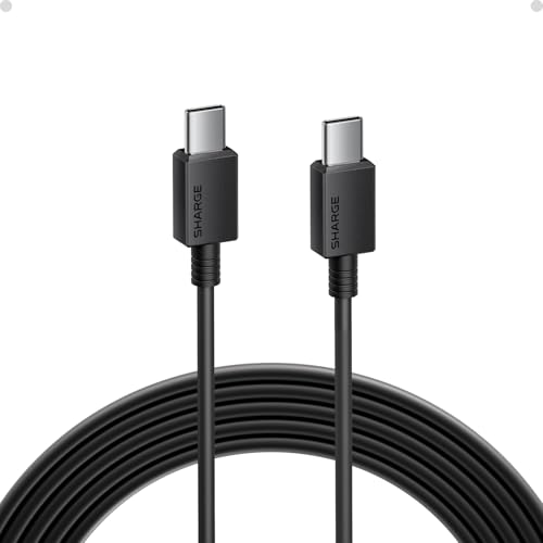 Image of sharge USB C Cable, Type C Charging Cord, 240W Fast Charging Durable for iPhone 17 Series, MacBook Pro, Galaxy S26 Ultra, 5FT