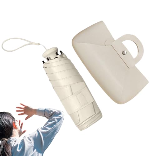 Celuicion Sombrilla de protección UV, paraguas portátil de viaje para viajes, resistente a la intemperie, bloqueo UV, sombrilla para montañismo, camping, conciertos y eventos deportivos en condiciones