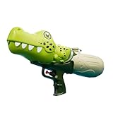 CoudarTitie Water Soaker Juguete Acuático Portátil con Tanque de 500ml Y Alcance de 5-8m Fabricado en PP para Juegos de Piscina Y Adecuado para Niños Y Ad, Verde Dinosaurio