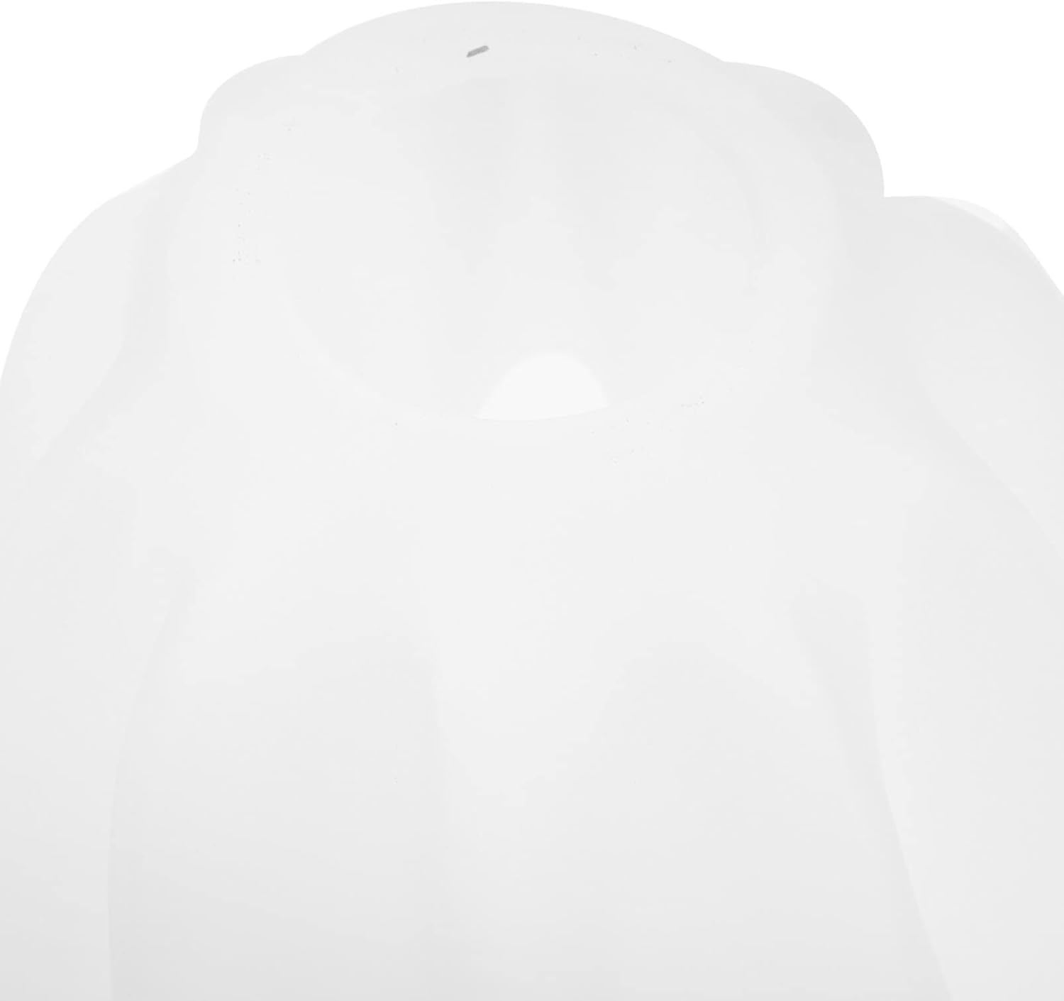 OSALADI Frosted Glass Lampshade White Glass Lamp Shade Replacement Shaped Light Shade Cover for Bedroom Living Room White