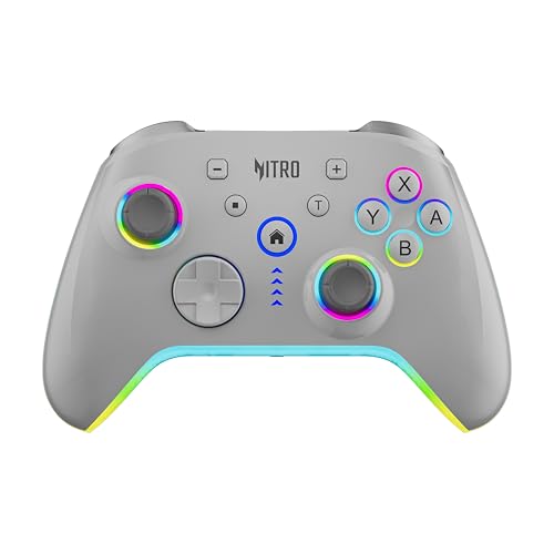 Acer Nitro Katana NT-01 Wireless Game Controller | BT + Wired USB-C | 6-Axis Gyro Motion | Dual Vibration Motors | 20 Buttons | Hall Effect Triggers | 900mAh Battery | Switch/Android/iOS/PC Compatible