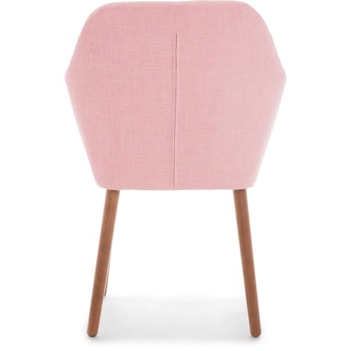 Elle Decor Roux Fabric Accent Chair, Blush Pink (CHRROUBLSL02) by Elle Decor - Image 5
