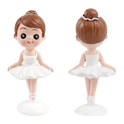 Ercadio 1 Pack Ballerina Tutu Cake Toppers Black Glitter Ballet Girl Cake Toppers Ballet Slipper Cake Picks For Ballerina Theme Baby Shower Birthday Party Cake Decoration Supplies #TOP6