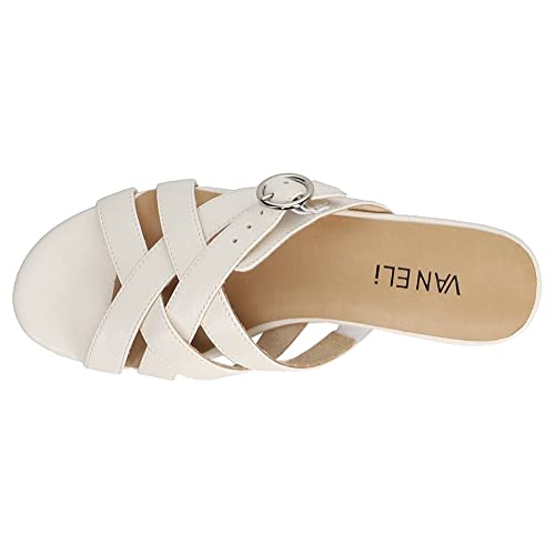 Vaneli Womens Brogan Athletic Sandals Casual - White - Size 11 W #TOP3