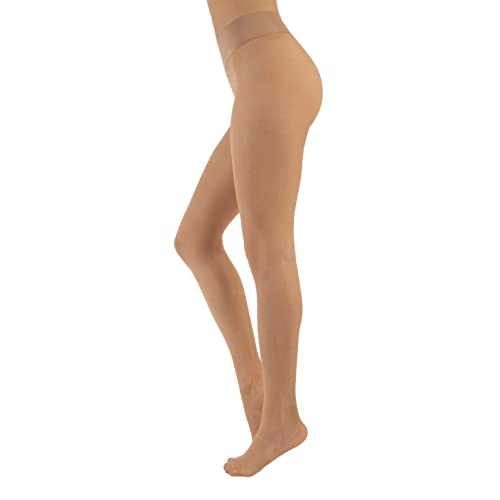 Image of CALZITALY Seamless Sheer Tights, Comfortable Waistband, 15 Denier Pantyhose Multi Colors Made in Italy