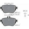 Textar Rear Brake Pads Merc E Class 16 >