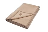 naturhaardecken ritter Kaschmirdecke Kalif 80 % Schurwolle 20 % Kaschmir auf Schurwollkett. 150 x 200 cm anthrazit