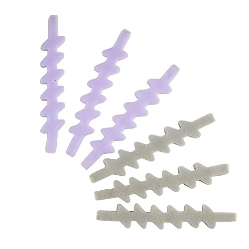 Conair Heatless Z-Shaped Zigzag Foam Hair Rollers, Assorted Colors, 6-Pieces #TOP2