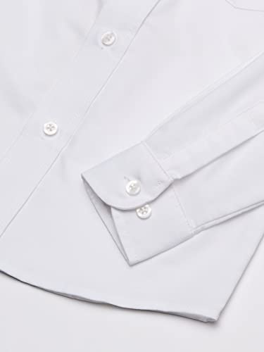izod boys39 long sleeve solid button-down collared oxford shirt with chest pocket