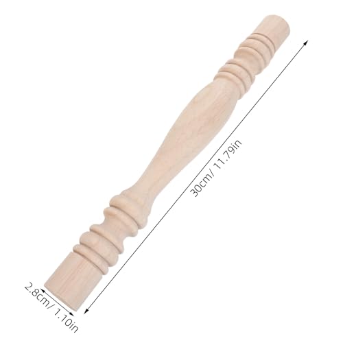 Balaustres de madera para escaleras y columnas decorativas sin tratar 2
