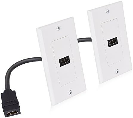 Cable Matters HDMI Wall Plate in weiß