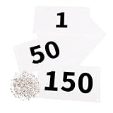 Azarxis Running Bib Competitor Numbers with Safety Pins, Tyvek Tearproof Waterproof 4