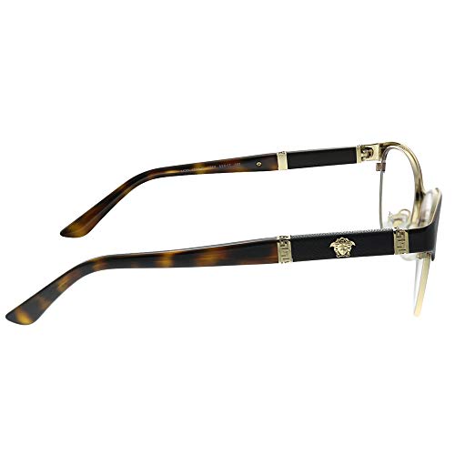 Versace VE 1233Q 1344 Brown Pale Gold Metal Cat-eye Eyeglasses 53mm3