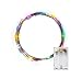 LIDORE Micro LED 20 Multi color String Lights with Timer, Battery Operated on 7.87ft Long Silver Color Ultra Thin Copper Wire