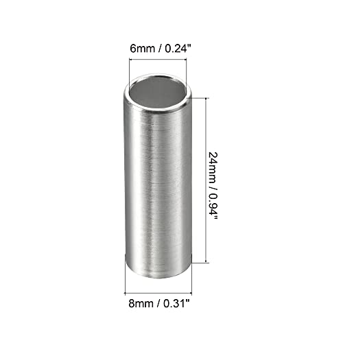 PATIKIL 8 Pack Inline Achsschraube Radlager Spacer Distanzhalter für 6mm Achsrolle