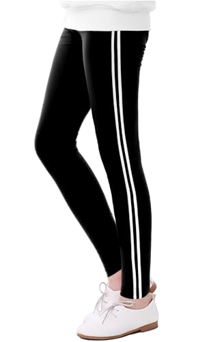 LUOUSE Girls' Leggings Full Length Comfy Pants Trousers 4-13 Years