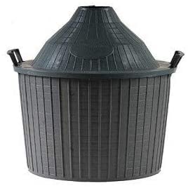 Damigiana 3 X Ceste Fodero In Plastica Lt.54