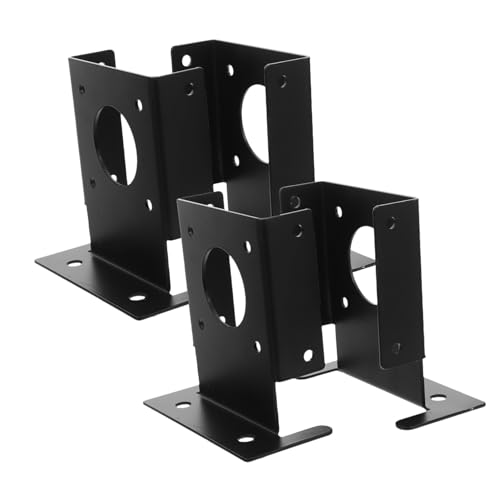 MOTHNUR 4pcs Heavy Duty Stainless Steel Post Base Bracket Wood Post Holder Pavilion Support Deck Column Anchor with Enhanced Stability for Pergolas and Railings