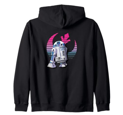 Image of Star Wars R2-D2 Astromech Droid Rebel Alliance Starbird Zip Hoodie