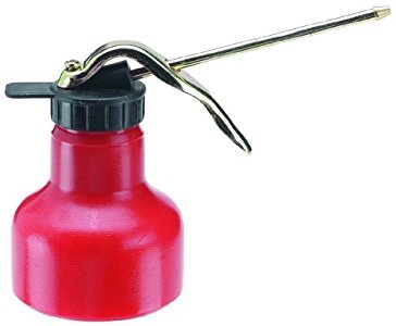 Plews Rigid Spout Oiler 6 Oz Red Plastic