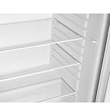Teknix UC55L5W Freestanding Undercounter Larder Fridge - 55cm Width / 127 Litre Capacity - Adjustable Thermostat - 3 Glass Shelves - 2 Year Cover - White - Image 4