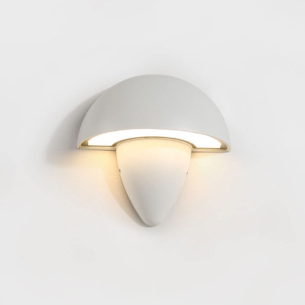 Applique murale extérieur blanche LED 6W luminaire étanche salle de bain et porche