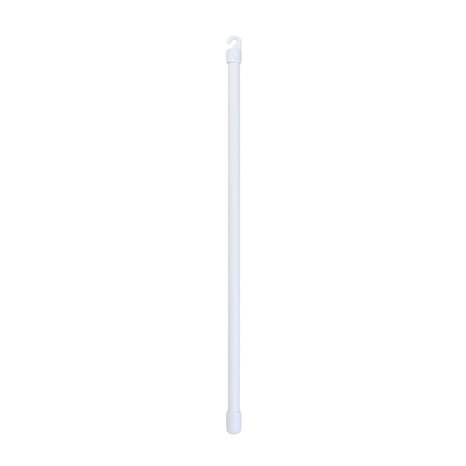 14 Inches Long White PVC Blind Tilt Wand with Hook and Handle(Hook Size is 0.15")