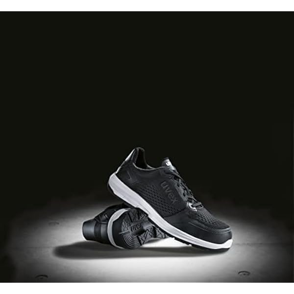 Uvex 1 Sport, Zapato Industrial Hombre, Schwarz, 44 EU