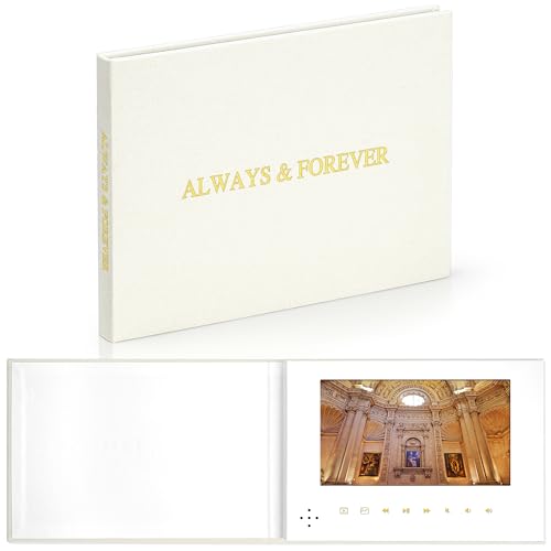 Carte de vœux vidéo Always & Forever emballage cadeau pour mariage et fêtes