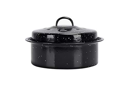 Enamory 3-Qt Black Covered Round Roaster Pan #TOP2