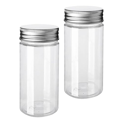 LeeQinersw 2X Vasi di Stoccaggio Vuoti 500 Ml di Barattolo Largo per Mestieri Fai -da -Te