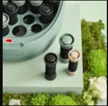 Botanicals™ Hair Setter, Ceramic, Ionic Conditioning, with 20 Rollers, Green