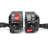 Versiegelt und wasserdicht: Die Lenkerschaltersteuerung des Motorrads verhindert das Eindringen von Regen und Staub.Die Gummidichtung ist stark und es ist schwierig für Staub, in die Schutzhülle einzudringen.Das Gesamtbild ist schöner und langlebiger.