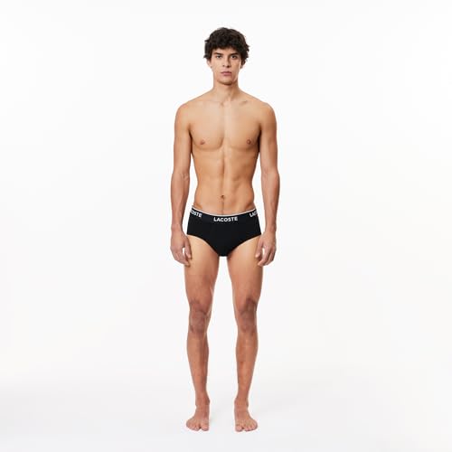 Lacoste Men's Cotton Stretch Jersey Briefs 3 Pack