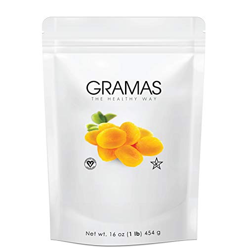 Gramas Select Turkish Apricots in Resealable 1 lb. Bag, Vegan, Gluten-Free, Healthy Snack, Non-GMO, No Added Sugar (16 oz) - Thumbnail 2