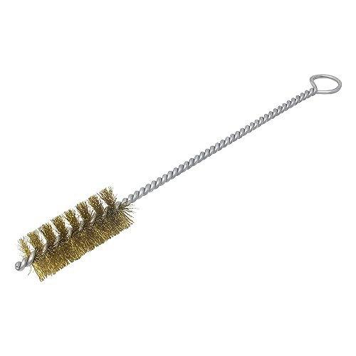 Image of Brush Research 84 Ring Handle Tube Brush, Brass, 1-1 /4 inch Diameter x 12 inch Overall Length (Pack of 1)