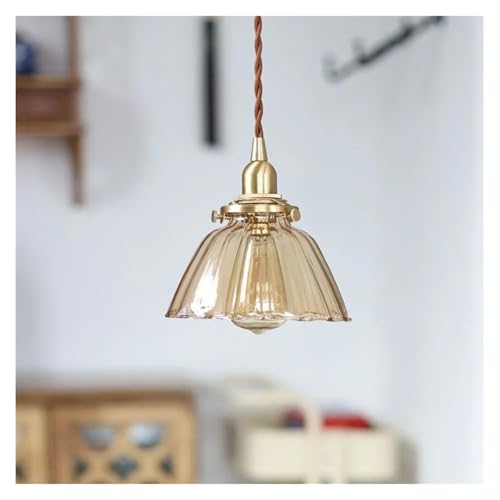 Lumières for chambre cuisine suspension LED lustre verre rétro