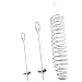 3PCS pollo verdure spiedo frutta cibo titolare di pollo giocattoli per galline, acciaio inox bastone titolare verdura appeso Feeder giocattolo