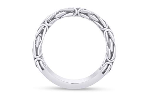 AFFY 14k Gold Over Sterling Silver Byzantine Ring Jewelry For Engagement Wedding Anniversary4