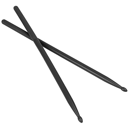 OriGlam 2pcs Drum Sticks 5A Drumsticks Drum Sticks Set, Comfortable Grip 5A Nylon Tip Drum Sticks for Adults, Kids and Beginners (Black)