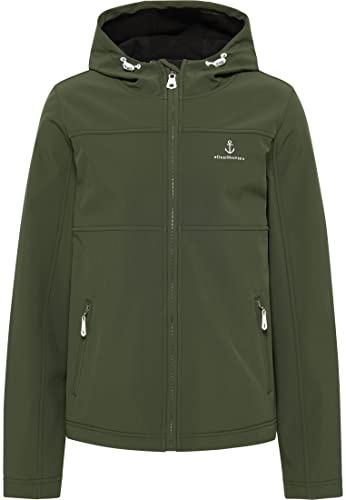 DreiMaster Maritim Herren Softshelljacke, Tannengrün, M