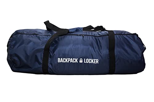 Backpack Locker - housse de protection pour sac a dos avion - cadenas offert! (Bleu, 75-135 litres)