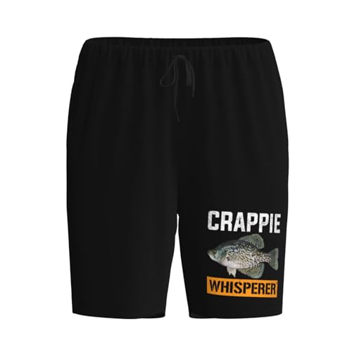 Crappie Whisperer Crappie Fishing Pajama Shorts for Men, Men's Pajama Bottoms, Sleepwear for Summer2